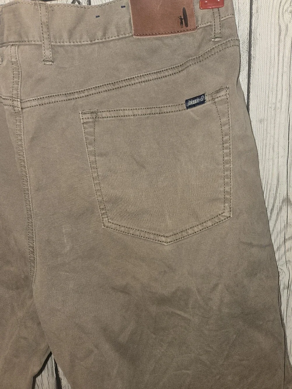 Johnnie-O Men’s Tan Khaki Stretch Shorts Size 36 Coastal Prep Golf